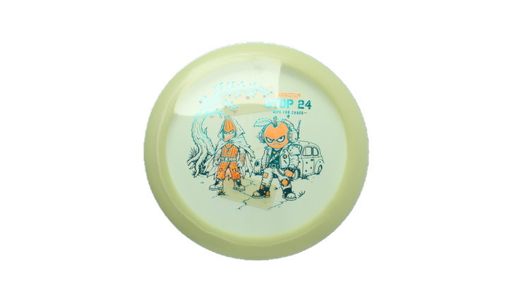 Innova 2026 BYOP Bad Apple Proto Glow Champion Gorgon Distance Driver Front View