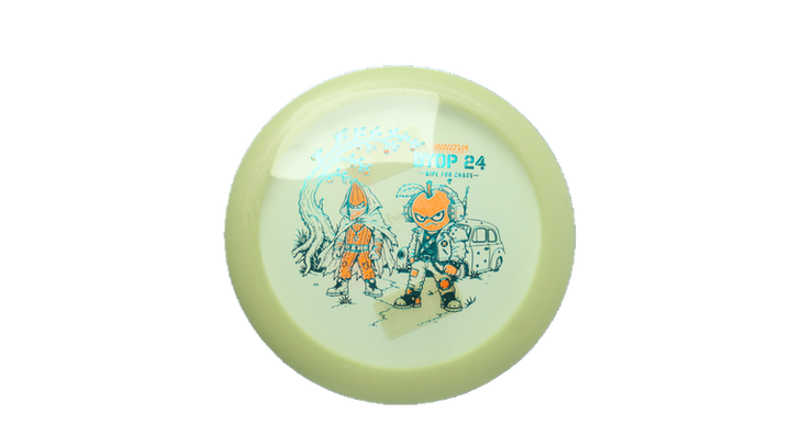 Innova 2026 BYOP Bad Apple Proto Glow Champion Gorgon Distance Driver Front View