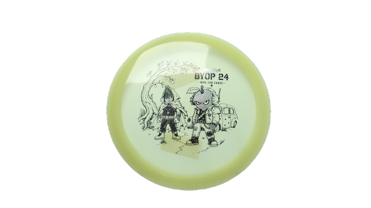 Innova 2026 BYOP Bad Apple Proto Glow Champion Roadrunner Fairway Driver Front View