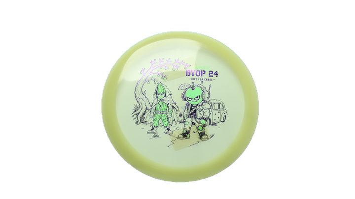 Innova 2026 BYOP Bad Apple Proto Glow Champion Roadrunner Fairway Driver Front View
