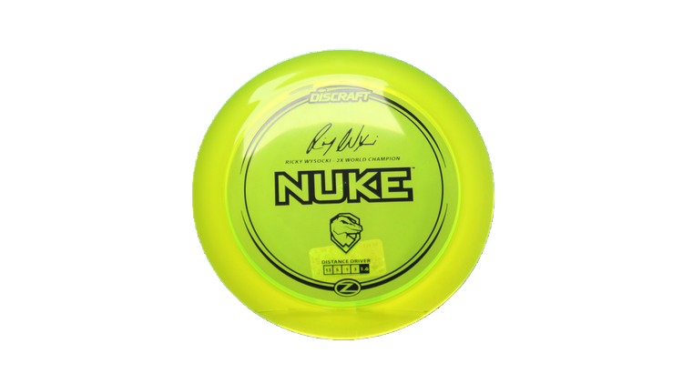 Discraft Ricky Wysocki Signature Series Z Nuke Distance Driver Front View