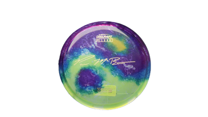 Discraft Paul McBeth Fly Dye Z Luna Putter Front View