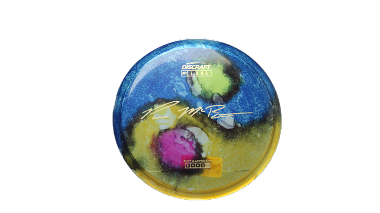 Discraft Paul McBeth Fly Dye Z Luna Putter Front View