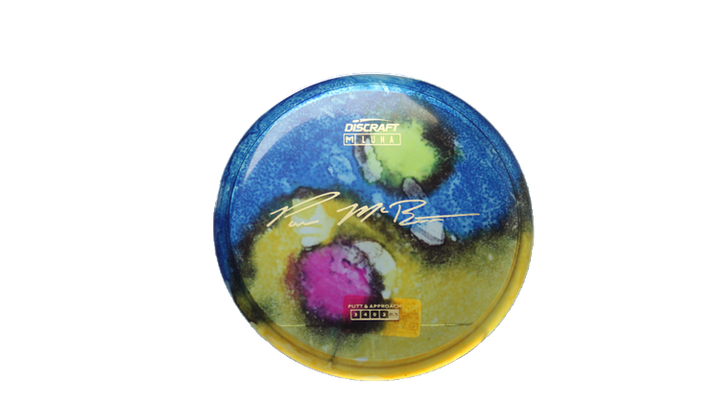 Discraft Paul McBeth Fly Dye Z Luna Putter Front View