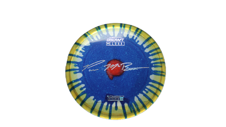 Discraft Paul McBeth Fly Dye Z Luna Putter Front View