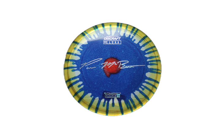 Discraft Paul McBeth Fly Dye Z Luna Putter Front View