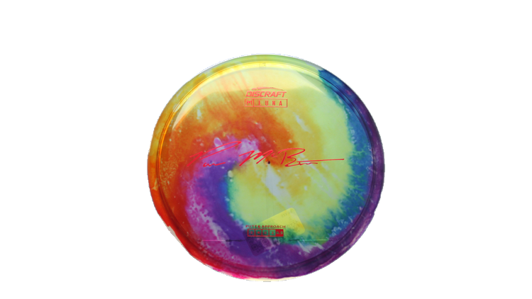 Discraft Paul McBeth Fly Dye Z Luna Putter Front View