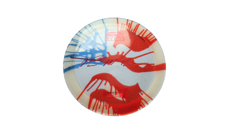 Discraft Paul McBeth Fly Dye Z Zeus Distance Driver Front View