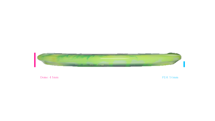 Discraft Z Fly Dye Buzzz Midrange Profile View