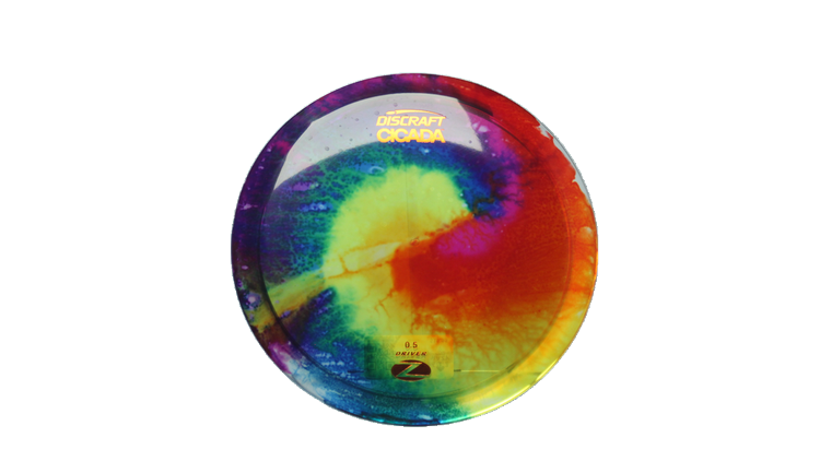 Discraft Z Fly Dye Cicada Fairway Driver Front View
