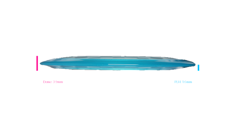Discraft 2026 BYOP Curbside Chaos Paige Pierce Z Lite Drive Distance Driver Profile View