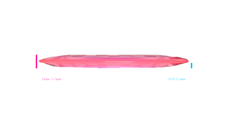 Discraft 2026 BYOP Curbside Chaos Paige Pierce Z Lite Drive Distance Driver Profile View