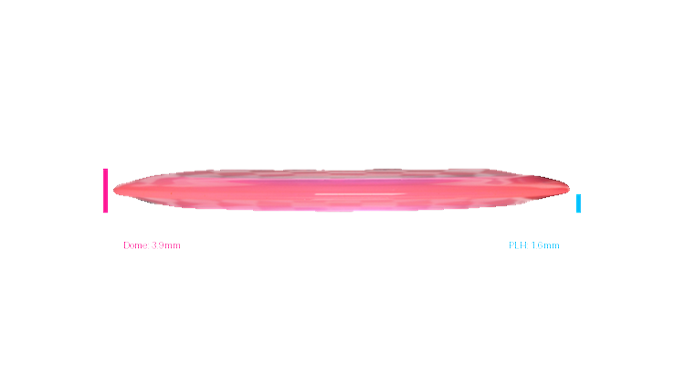 Discraft 2026 BYOP Curbside Chaos Paige Pierce Z Lite Drive Distance Driver Profile View