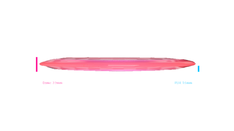 Discraft 2026 BYOP Curbside Chaos Paige Pierce Z Lite Drive Distance Driver Profile View