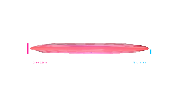 Discraft 2026 BYOP Curbside Chaos Paige Pierce Z Lite Drive Distance Driver Profile View
