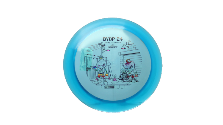 Discraft 2026 BYOP Curbside Chaos Z Lite Crank Distance Driver Front View