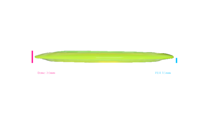 Discraft 2026 BYOP Curbside Chaos Z Lite Crank Distance Driver Profile View