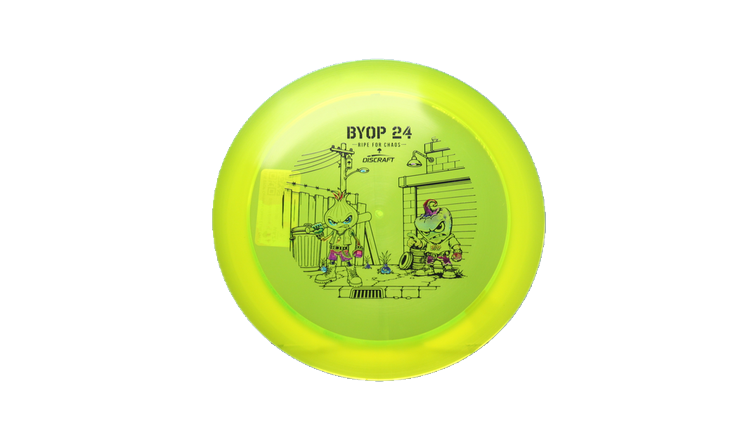 Discraft 2026 BYOP Curbside Chaos Z Lite Crank Distance Driver Front View