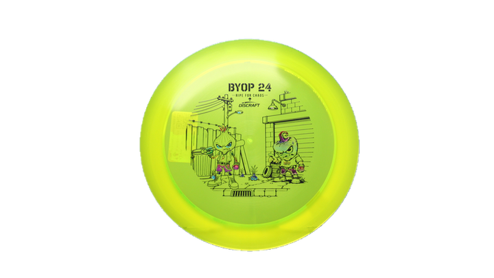 Discraft 2026 BYOP Curbside Chaos Z Lite Crank Distance Driver Front View