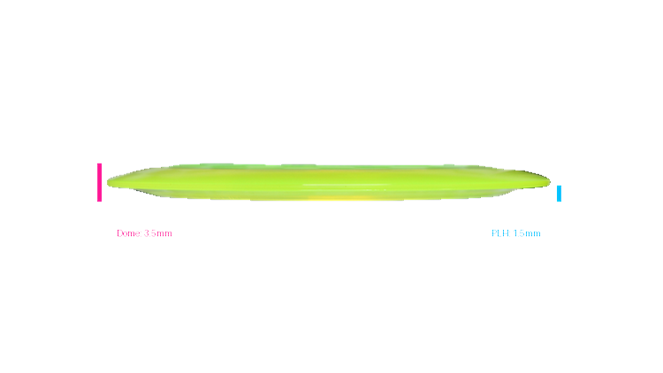 Discraft 2026 BYOP Curbside Chaos Z Lite Crank Distance Driver Profile View