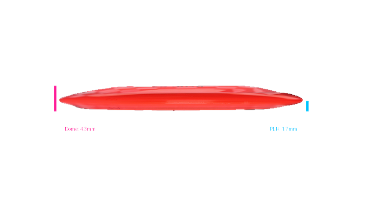 Discraft 2026 BYOP Curbside Chaos Z Lite Heat Fairway Driver Profile View