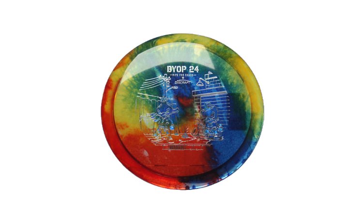 Discraft 2026 BYOP Curbside Chaos Z Fly Dye Cicada Fairway Driver Front View