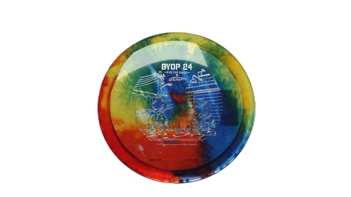 Discraft 2026 BYOP Curbside Chaos Z Fly Dye Cicada Fairway Driver Front View