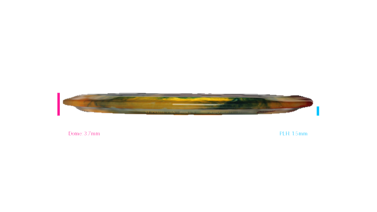 Discraft 2026 BYOP Curbside Chaos Z Fly Dye Cicada Fairway Driver Profile View