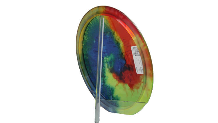 Discraft 2026 BYOP Curbside Chaos Z Fly Dye Cicada Fairway Driver Back View