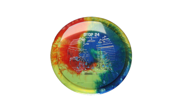 Discraft 2026 BYOP Curbside Chaos Z Fly Dye Cicada Fairway Driver Front View