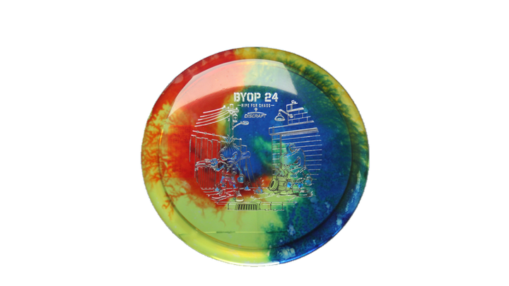 Discraft 2026 BYOP Curbside Chaos Z Fly Dye Cicada Fairway Driver Front View