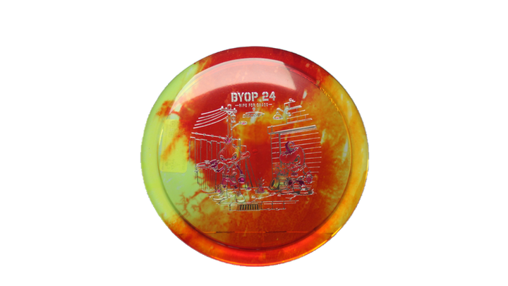 Discraft 2026 BYOP Curbside Chaos Z Fly Dye Cicada Fairway Driver Front View