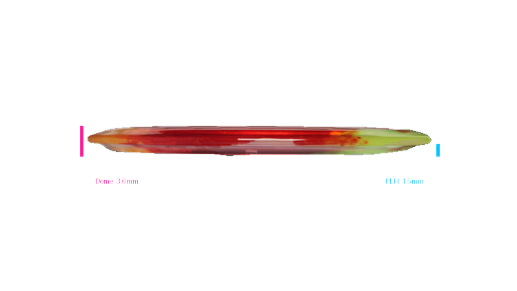 Discraft 2026 BYOP Curbside Chaos Z Fly Dye Cicada Fairway Driver Profile View