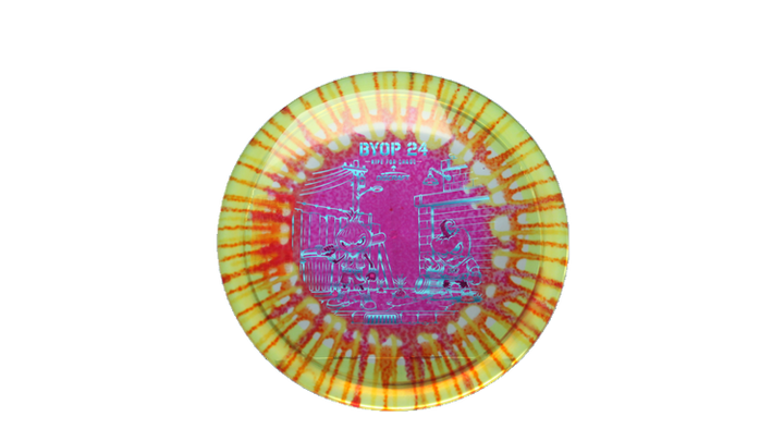 Discraft 2026 BYOP Curbside Chaos Z Fly Dye Cicada Fairway Driver Front View