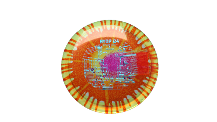 Discraft 2026 BYOP Curbside Chaos Z Fly Dye Cicada Fairway Driver Front View