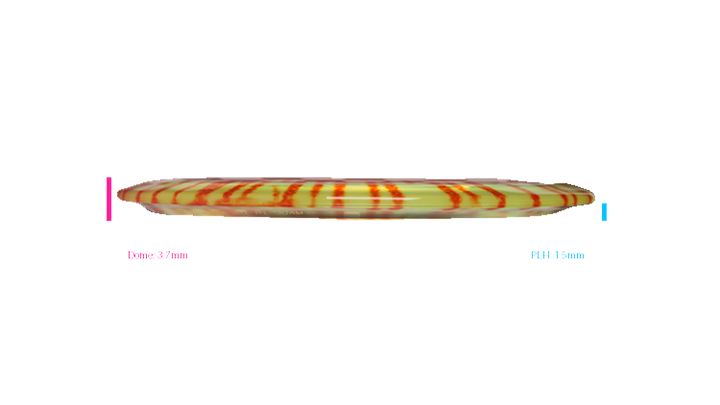 Discraft 2026 BYOP Curbside Chaos Z Fly Dye Cicada Fairway Driver Profile View