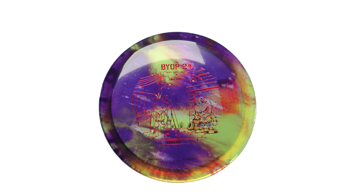 Discraft 2026 BYOP Curbside Chaos Z Fly Dye Cicada Fairway Driver Front View