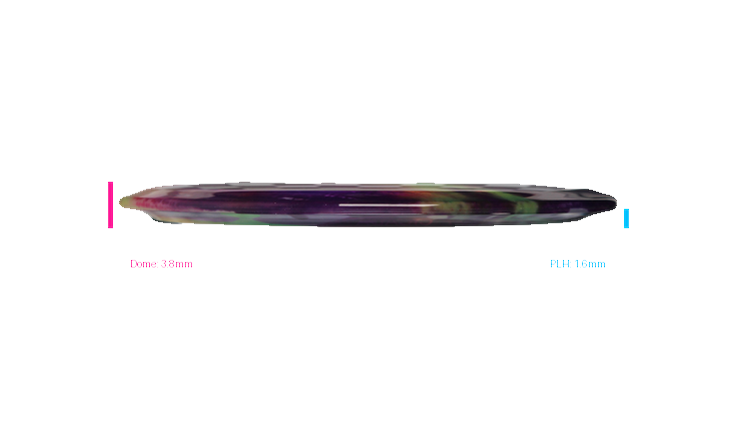 Discraft 2026 BYOP Curbside Chaos Z Fly Dye Cicada Fairway Driver Profile View