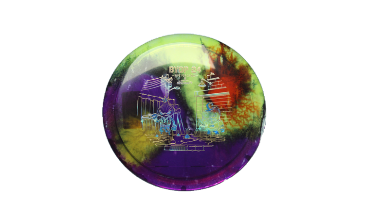 Discraft 2026 BYOP Curbside Chaos Z Fly Dye Cicada Fairway Driver Front View