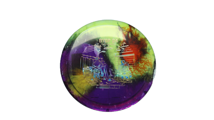 Discraft 2026 BYOP Curbside Chaos Z Fly Dye Cicada Fairway Driver Front View