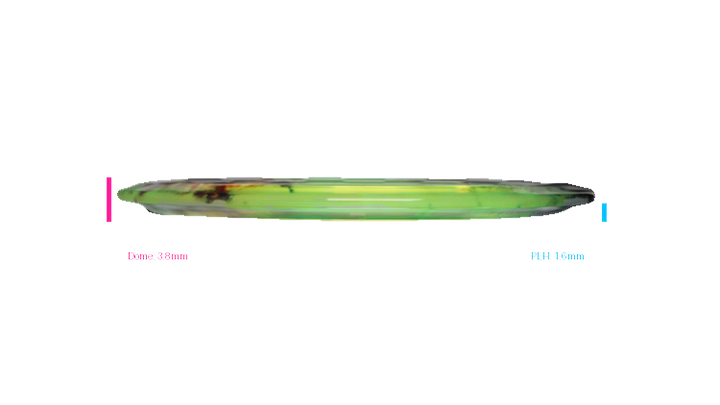 Discraft 2026 BYOP Curbside Chaos Z Fly Dye Cicada Fairway Driver Profile View