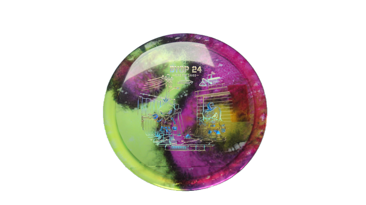 Discraft 2026 BYOP Curbside Chaos Z Fly Dye Cicada Fairway Driver Front View