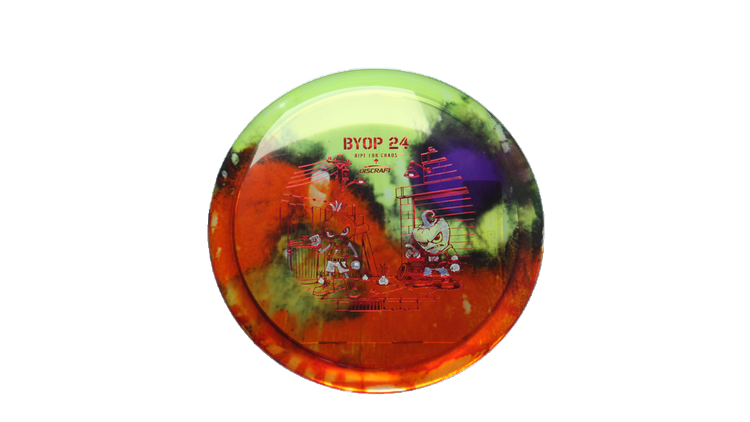 Discraft 2026 BYOP Curbside Chaos Z Fly Dye Cicada Fairway Driver Front View
