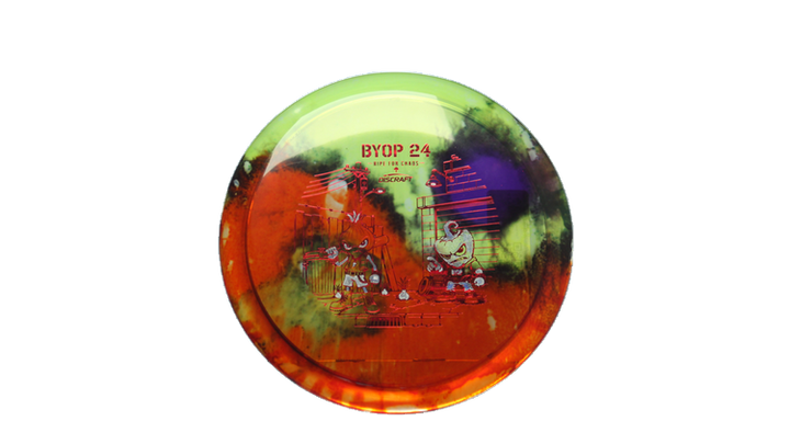 Discraft 2026 BYOP Curbside Chaos Z Fly Dye Cicada Fairway Driver Front View