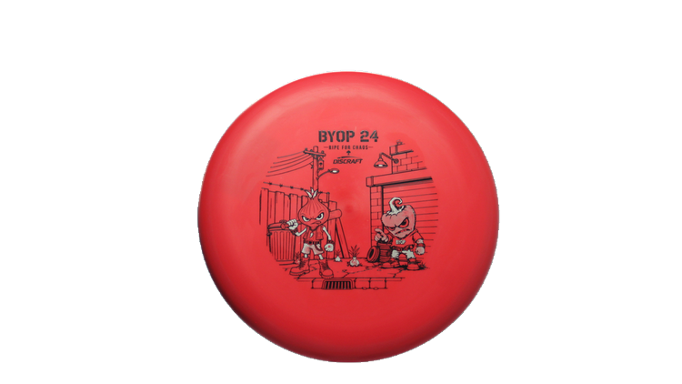 Discraft 2026 BYOP Curbside Chaos Paul McBeth CT Luna Putter Front View