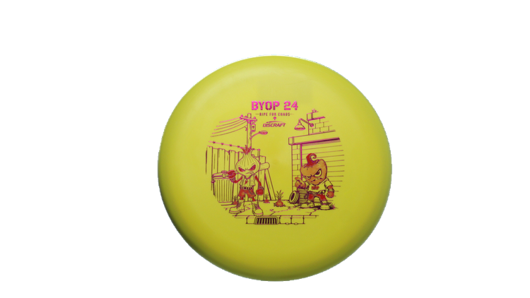 Discraft 2026 BYOP Curbside Chaos Paul McBeth CT Luna Putter Front View
