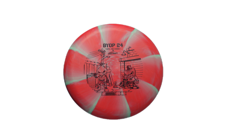 Discraft 2026 BYOP Curbside Chaos Tour Swirl Challenger SS Putter Front View