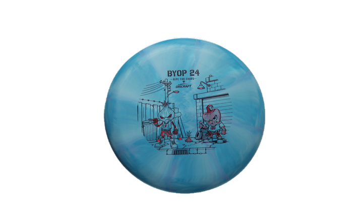 Discraft 2026 BYOP Curbside Chaos Tour Swirl Challenger SS Putter Front View