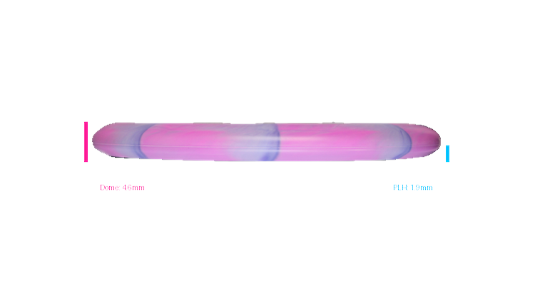 Discraft 2026 BYOP Curbside Chaos Tour Swirl Challenger SS Putter Profile View