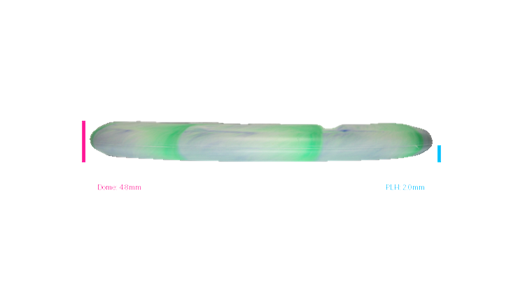 Discraft 2026 BYOP Curbside Chaos Tour Swirl Challenger SS Putter Profile View